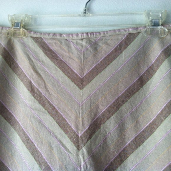 Gap A-line  striped lined skirt - Picture 4 of 10